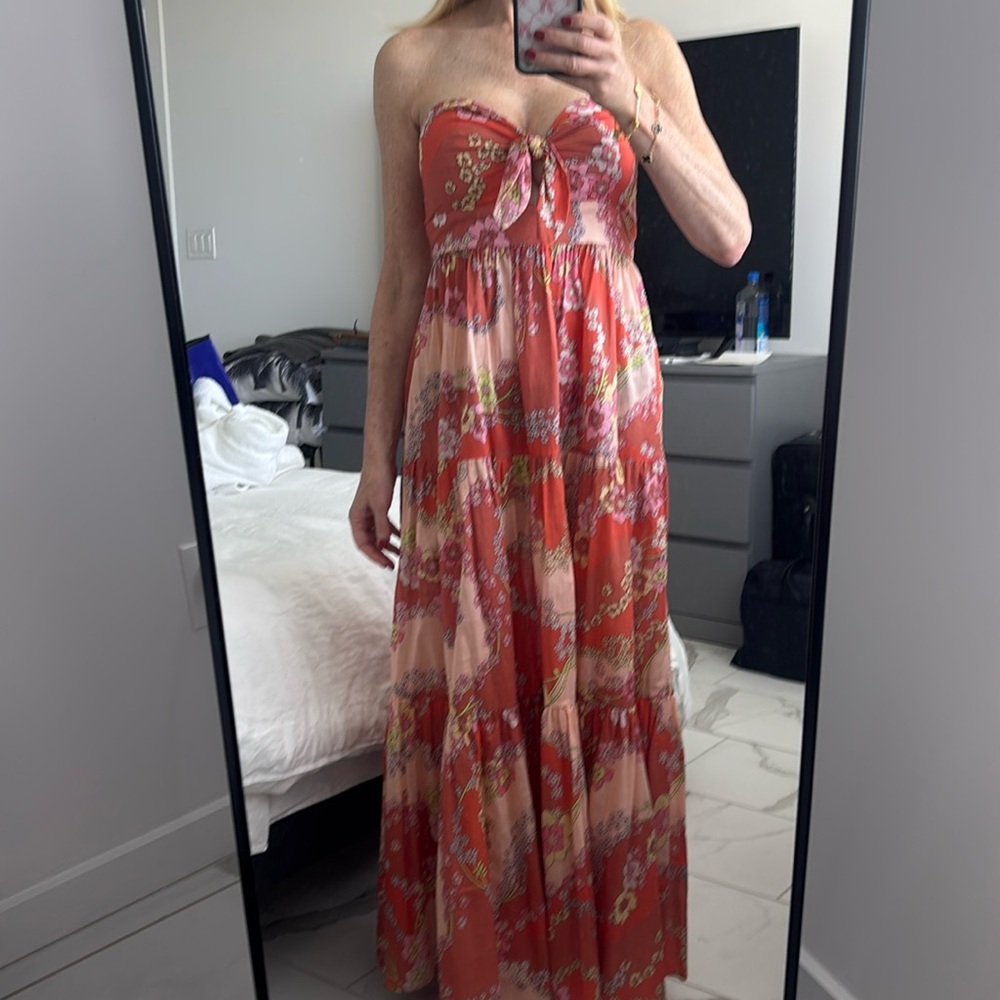 ZIMMERMAN dress multi color floral 100% cotton in size 1